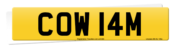 Registration number COW 14M